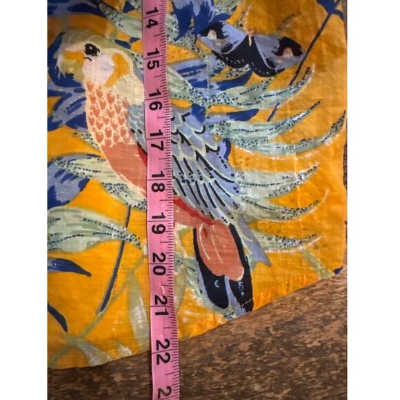 Maeve by Anthropologie Puff Sleeve Tropical Bird Blouse - Picture 8 of 11